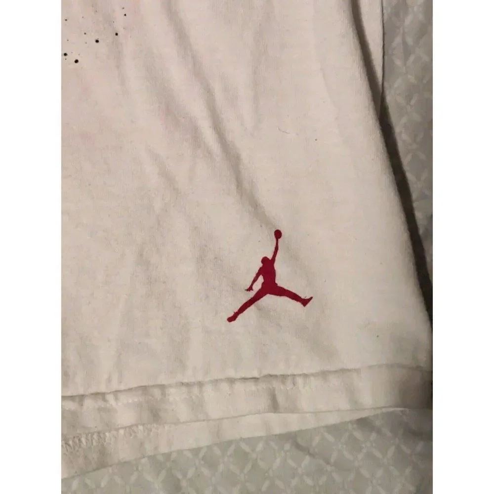 *Vintage Air Jordan Shirt Mens Michael Jump Man Short Sleeve White 3XL Crew Neck